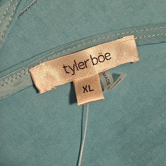 NWT Tyler Boe Linen Blend Stella Dress: Color- Seaside: Size- XL - Picture 10 of 14